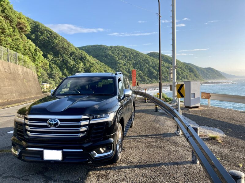 トヨタランドクルーザー300で高知県室戸岬までドライブに行ってきた。