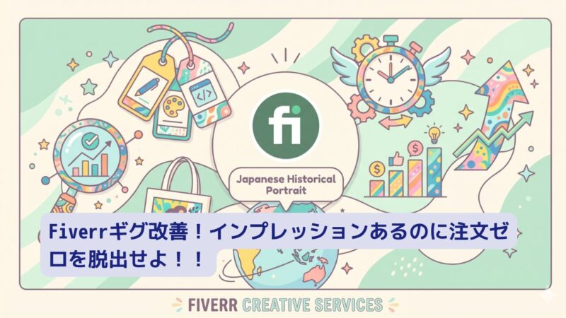 Fiverrギグ改善3点。インプレッションあるのに注文ゼロを脱出せよアイキャッチ画像