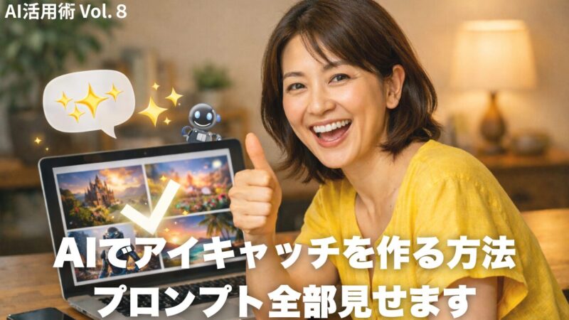 AIでアイキャッチ画像を作る方法。GeminiとCanvaで実践する50代のブログ運営術